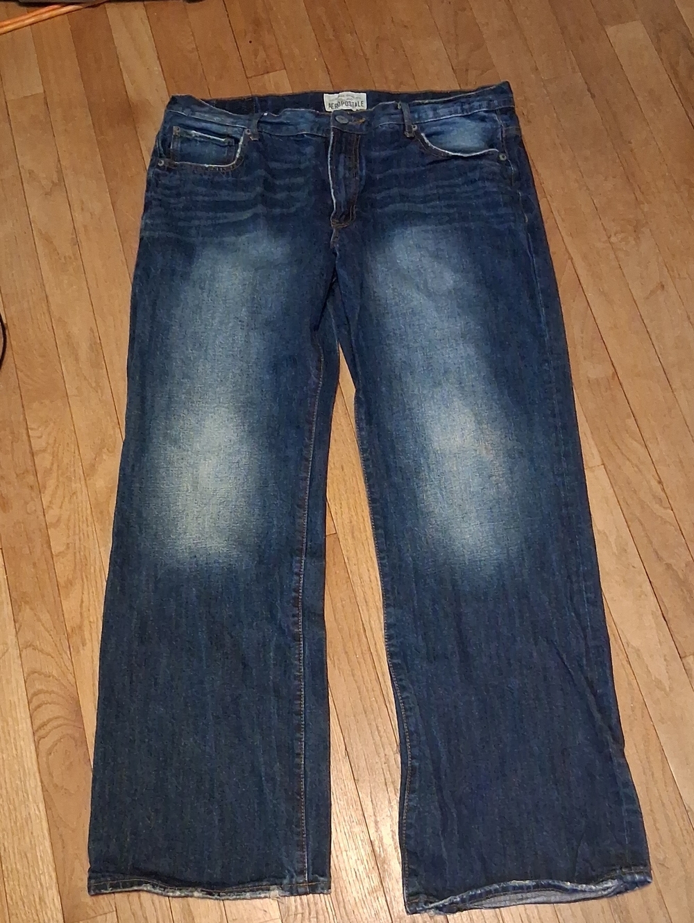 aeropostale benton original boot cut jeans mens 36x34 loose fit